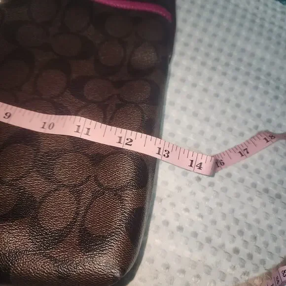 COACH EUC SIGNATURE FILE CROSSBODY BAG - Picture 4 of 8